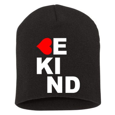 Be Kind Love Heart, Kindness Matters Short Acrylic Beanie