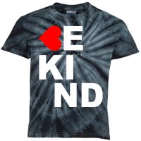 Be Kind Love Heart, Kindness Matters Kids Tie-Dye T-Shirt