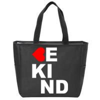 Be Kind Love Heart, Kindness Matters Zip Tote Bag