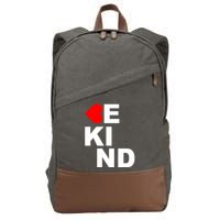 Be Kind Love Heart, Kindness Matters Cotton Canvas Backpack