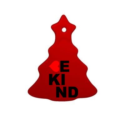 Be Kind Love Heart, Kindness Matters Ceramic Tree Ornament