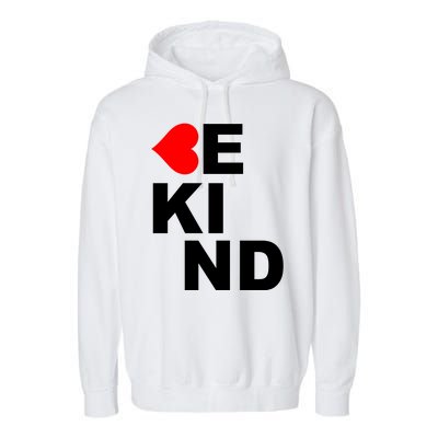 Be Kind Love Heart, Kindness Matters Garment-Dyed Fleece Hoodie