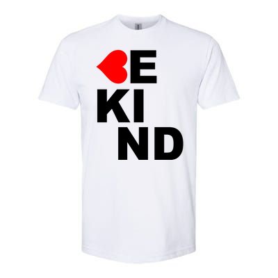 Be Kind Love Heart, Kindness Matters Softstyle CVC T-Shirt