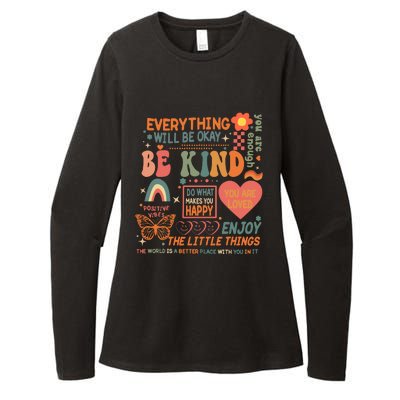 Be Kind Mental Health Awareness Womens CVC Long Sleeve Shirt