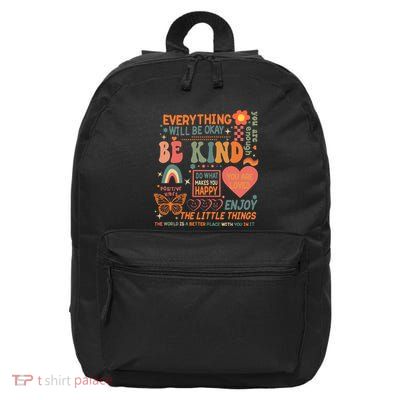 Be Kind Mental Health Awareness 16 in Basic Backpack