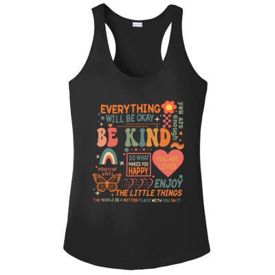 Be Kind Mental Health Awareness Ladies PosiCharge Competitor Racerback Tank