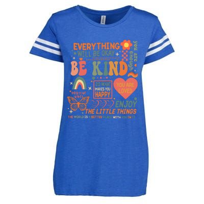 Be Kind Mental Health Awareness Enza Ladies Jersey Football T-Shirt