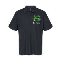 Be Kind Mental Health Awareness Sunflower Green Ribbon Softstyle Adult Sport Polo