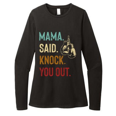 Boxing Kickboxing Mama Said Knock You Out Womens CVC Long Sleeve Shirt