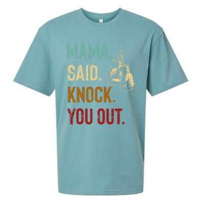 Boxing Kickboxing Mama Said Knock You Out Sueded Cloud Jersey T-Shirt