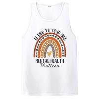 Be Kind Mental Health Matters Polka Dot Rainbow Awareness PosiCharge Competitor Tank