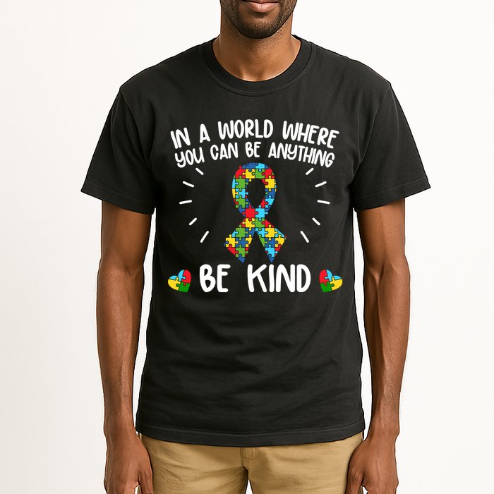 Be Kind Motivational Autism Awareness Slogan Autism Puzzle Message Tall T-Shirt