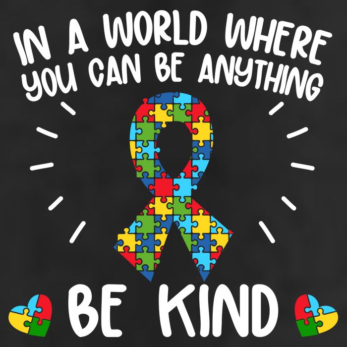 Be Kind Motivational Autism Awareness Slogan Autism Puzzle Message Hat