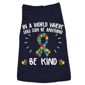 Be Kind Motivational Autism Awareness Slogan Autism Puzzle Message Doggie Tank