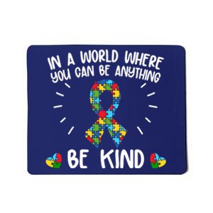 Be Kind Motivational Autism Awareness Slogan Autism Puzzle Message Mousepad