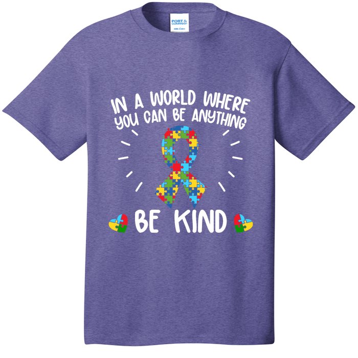 Be Kind Motivational Autism Awareness Slogan Autism Puzzle Message T-Shirt