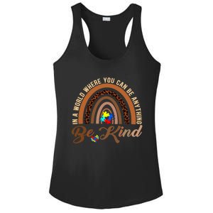 Be Kind Melanin Black History Month Rainbow Autism Leopard Gift Ladies PosiCharge Competitor Racerback Tank