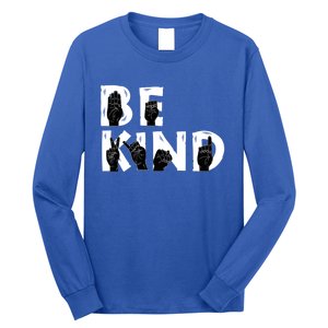 Be Kind Melanin Interpreter Sign Language African American Gift Long Sleeve Shirt