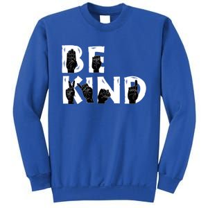 Be Kind Melanin Interpreter Sign Language African American Gift Sweatshirt