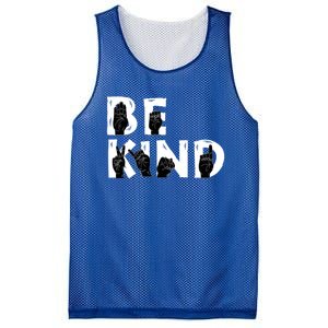 Be Kind Melanin Interpreter Sign Language African American Gift Mesh Reversible Basketball Jersey Tank