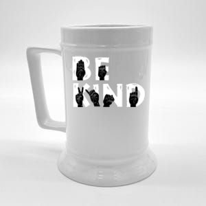 Be Kind Melanin Interpreter Sign Language African American Gift Beer Stein