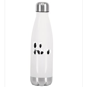 Be Kind Melanin Interpreter Sign Language African American Gift Stainless Steel Insulated Water Bottle