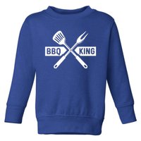 Bbq King Memorial Day Grilling Meat Smoking Gift Toddler Sweatshirt