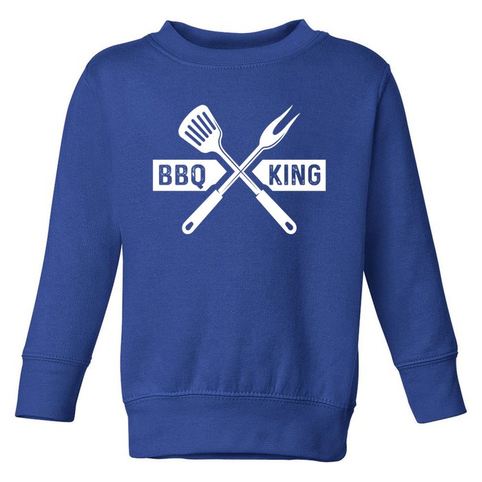 Bbq King Memorial Day Grilling Meat Smoking Gift Toddler Sweatshirt