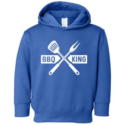 Bbq King Memorial Day Grilling Meat Smoking Gift Toddler Hoodie