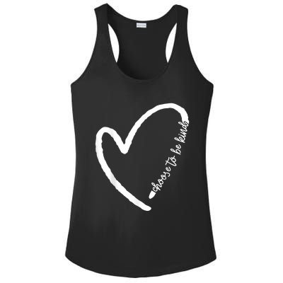 Be Kind Motivational Kindness Inspirational Encouragement Ladies PosiCharge Competitor Racerback Tank