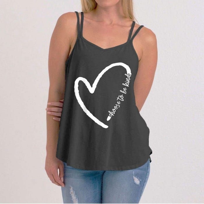 Be Kind Motivational Kindness Inspirational Encouragement Women's Strappy Tank