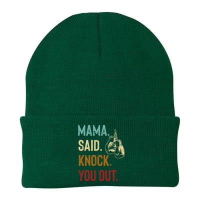 Boxing Kickboxing Mama Said Knock You Out Knit Cap Winter Beanie