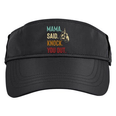 Boxing Kickboxing Mama Said Knock You Out Adult Drive Performance Visor