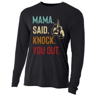 Boxing Kickboxing Mama Said Knock You Out Cooling Performance Long Sleeve Crew