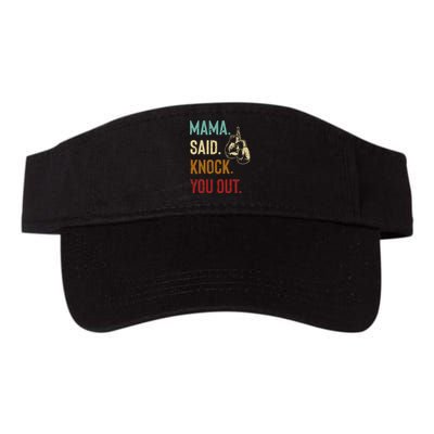 Boxing Kickboxing Mama Said Knock You Out Valucap Bio-Washed Visor