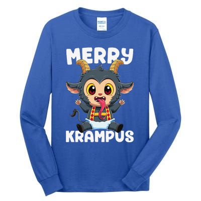 Baby Krampus Manga Kawaii Christmas Creepy Merry Krampus Tall Long Sleeve T-Shirt