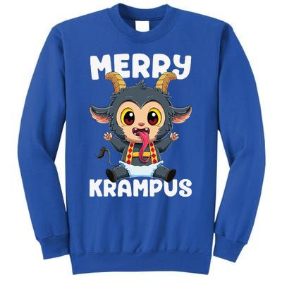 Baby Krampus Manga Kawaii Christmas Creepy Merry Krampus Tall Sweatshirt