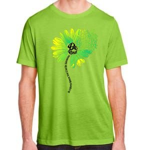 Be Kind Mental Health Awareness Flower Adult ChromaSoft Performance T-Shirt