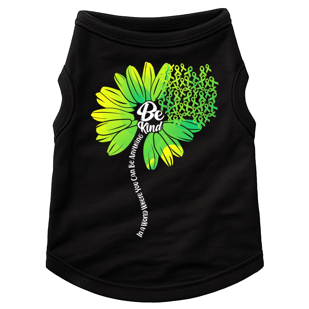 Be Kind Mental Health Awareness Flower Doggie Tank
