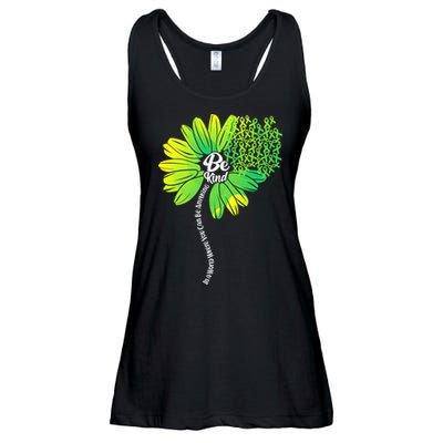 Be Kind Mental Health Awareness Flower Ladies Essential Flowy Tank