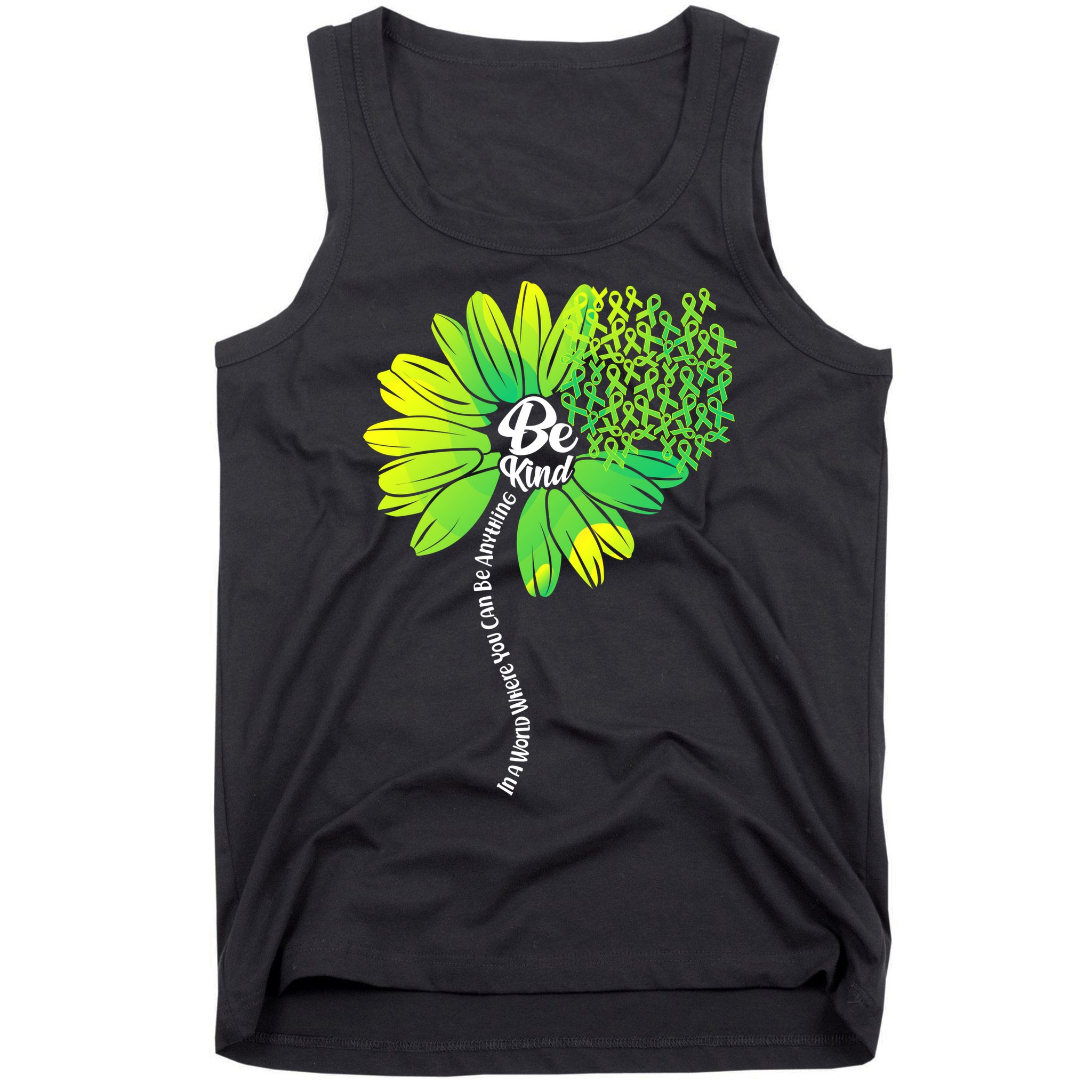 Be Kind Mental Health Awareness Flower Tank Top