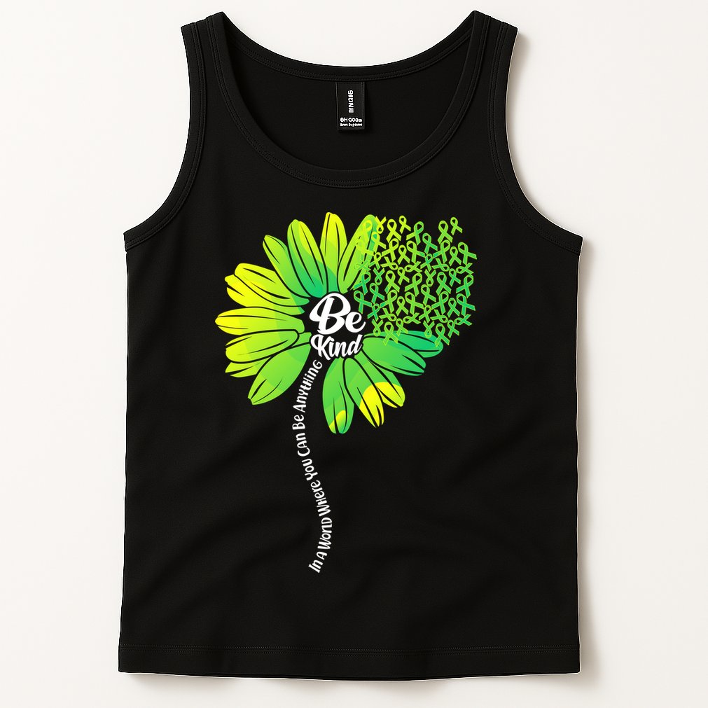 Be Kind Mental Health Awareness Flower Tank Top
