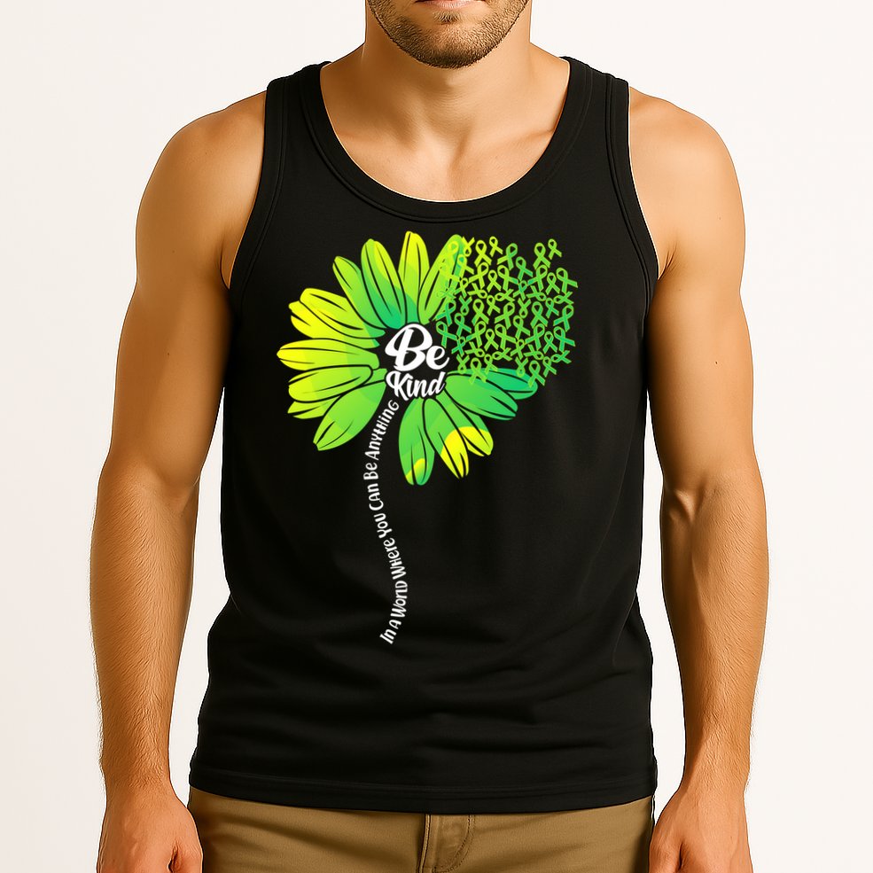 Be Kind Mental Health Awareness Flower Tank Top