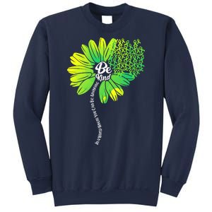 Be Kind Mental Health Awareness Flower Sweatshirt