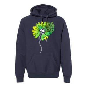 Be Kind Mental Health Awareness Flower Premium Hoodie