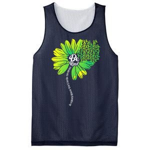 Be Kind Mental Health Awareness Flower Mesh Reversible Basketball Jersey Tank