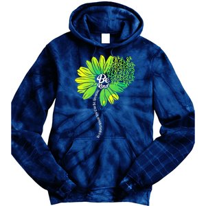 Be Kind Mental Health Awareness Flower Tie Dye Hoodie