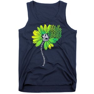 Be Kind Mental Health Awareness Flower Tank Top