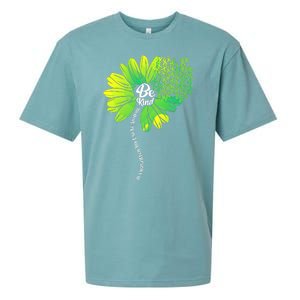 Be Kind Mental Health Awareness Flower Sueded Cloud Jersey T-Shirt