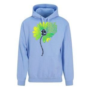 Be Kind Mental Health Awareness Flower Unisex Surf Hoodie